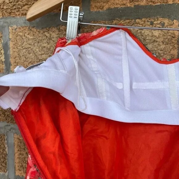 Caroline Constas Embroidered Bustier Dress xs - Picture 10 of 12